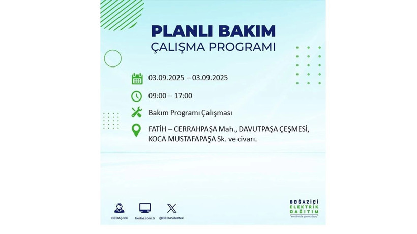 İstanbul’da elektrikler ne zaman gelecek? 3 Eylül 2025 Çarşamba: BEDAŞ elektrik kesintisi - Resim: 37