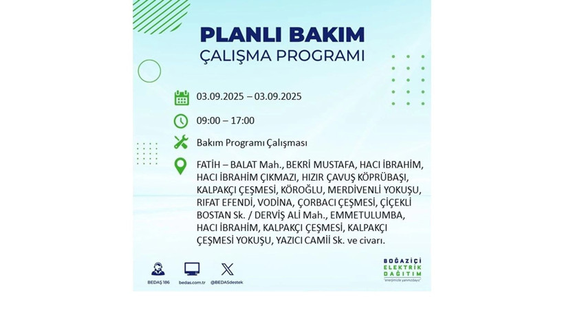 İstanbul’da elektrikler ne zaman gelecek? 3 Eylül 2025 Çarşamba: BEDAŞ elektrik kesintisi - Resim: 36