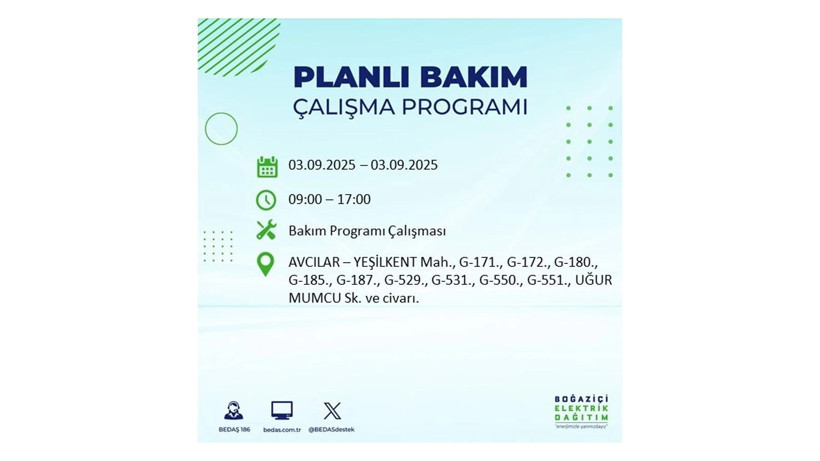 İstanbul’da elektrikler ne zaman gelecek? 3 Eylül 2025 Çarşamba: BEDAŞ elektrik kesintisi - Resim: 78