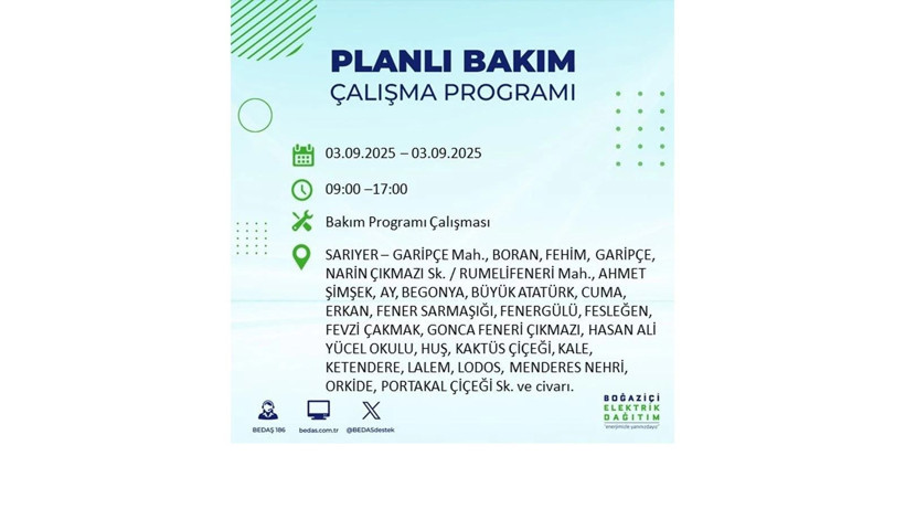İstanbul’da elektrikler ne zaman gelecek? 3 Eylül 2025 Çarşamba: BEDAŞ elektrik kesintisi - Resim: 23