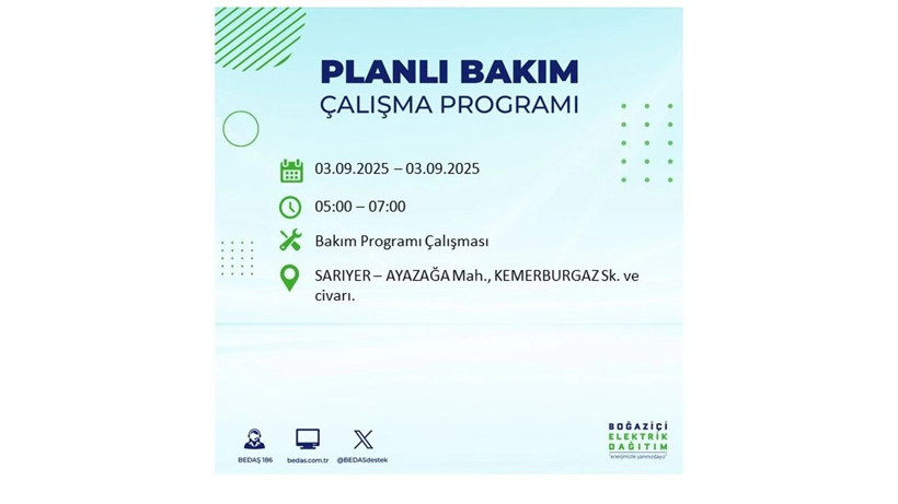İstanbul’da elektrikler ne zaman gelecek? 3 Eylül 2025 Çarşamba: BEDAŞ elektrik kesintisi - Resim: 20
