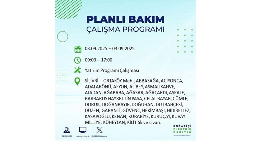 İstanbul’da elektrikler ne zaman gelecek? 3 Eylül 2025 Çarşamba: BEDAŞ elektrik kesintisi - Resim: 19