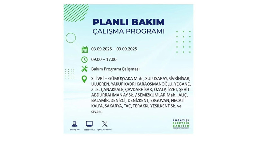 İstanbul’da elektrikler ne zaman gelecek? 3 Eylül 2025 Çarşamba: BEDAŞ elektrik kesintisi - Resim: 15