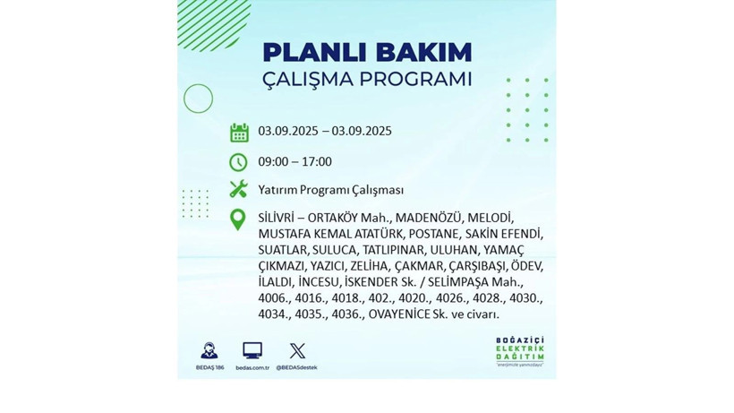 İstanbul’da elektrikler ne zaman gelecek? 3 Eylül 2025 Çarşamba: BEDAŞ elektrik kesintisi - Resim: 12
