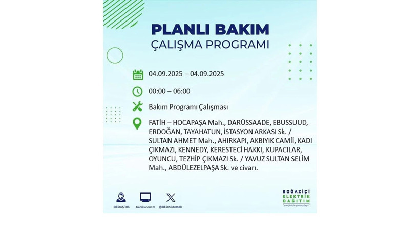 İstanbul’da elektrik kesintisi! BEDAŞ 4 Eylül’de yapılacak kesintileri duyurdu - Resim: 22