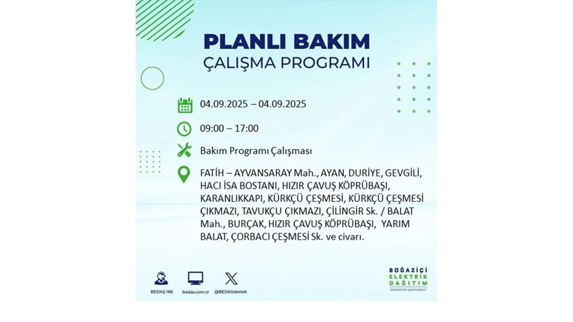 İstanbul’da elektrik kesintisi! BEDAŞ 4 Eylül’de yapılacak kesintileri duyurdu - Resim: 19
