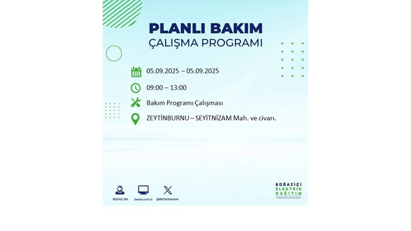 Bedaş duyurdu: İstanbul’da 5 Eylül elektrik kesintisi yaşanacak ilçeler - Resim: 3