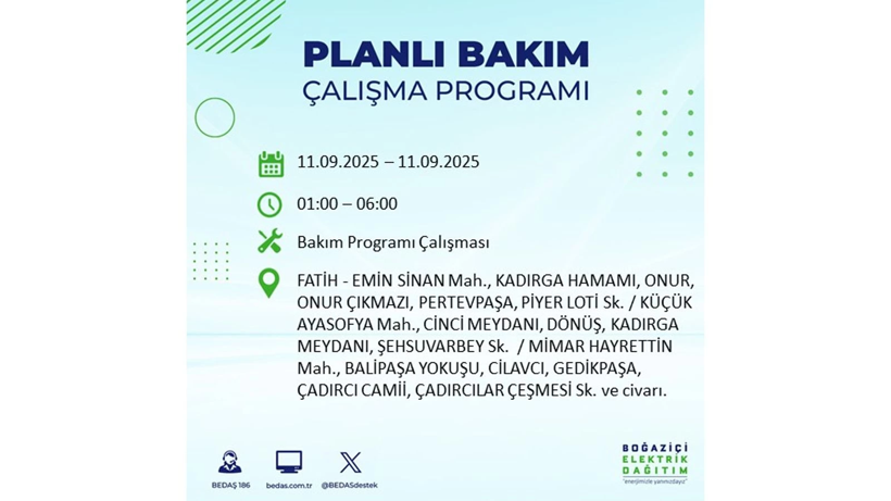 11 Eylül İstanbul’da elektrik kesintisi! Elektrikler ne zaman gelecek? BEDAŞ ilçe ilçe kesinti olacak mahalleleri duyurdu - Resim: 26