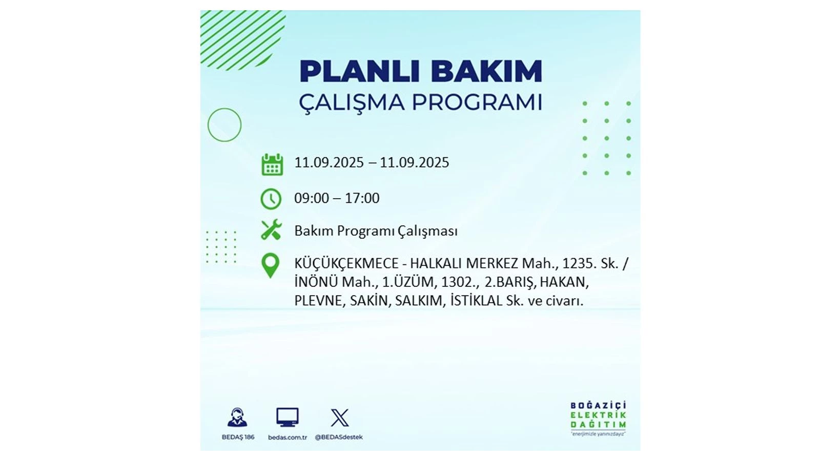 11 Eylül İstanbul’da elektrik kesintisi! Elektrikler ne zaman gelecek? BEDAŞ ilçe ilçe kesinti olacak mahalleleri duyurdu - Resim: 37