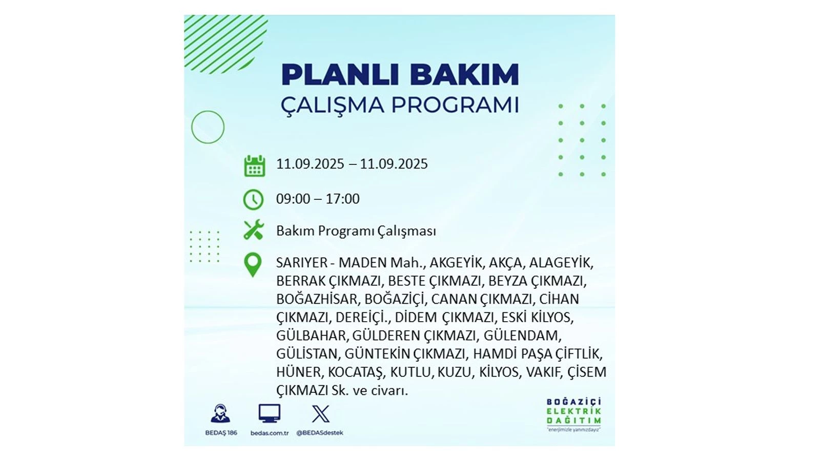 11 Eylül İstanbul’da elektrik kesintisi! Elektrikler ne zaman gelecek? BEDAŞ ilçe ilçe kesinti olacak mahalleleri duyurdu - Resim: 38