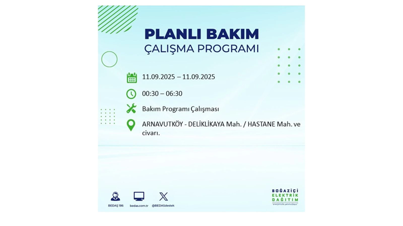 11 Eylül İstanbul’da elektrik kesintisi! Elektrikler ne zaman gelecek? BEDAŞ ilçe ilçe kesinti olacak mahalleleri duyurdu - Resim: 4