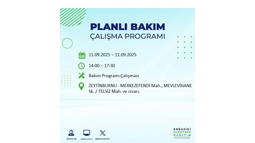 11 Eylül İstanbul’da elektrik kesintisi! Elektrikler ne zaman gelecek? BEDAŞ ilçe ilçe kesinti olacak mahalleleri duyurdu - Resim: 49