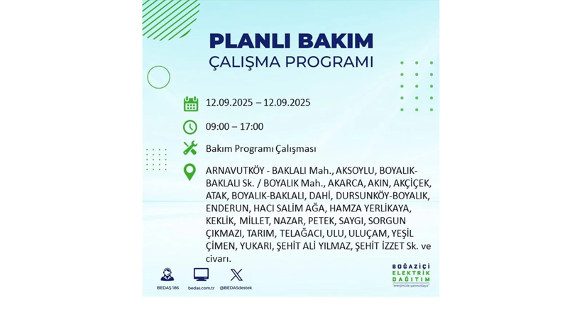 Elektrik kesintisi 9 saat sürecek: 12 Eylül İstanbul elektrik kesintisi - Resim: 1