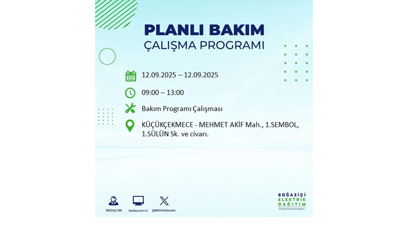 Elektrik kesintisi 9 saat sürecek: 12 Eylül İstanbul elektrik kesintisi - Resim: 19