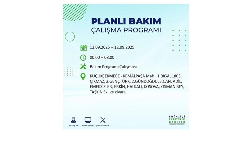 Elektrik kesintisi 9 saat sürecek: 12 Eylül İstanbul elektrik kesintisi - Resim: 20