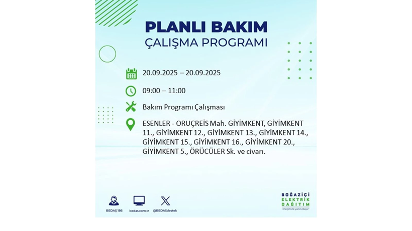 O ilçemizde kesinti 10 saat sürecek! 20 Eylül elektrik kesintileri - Resim: 12