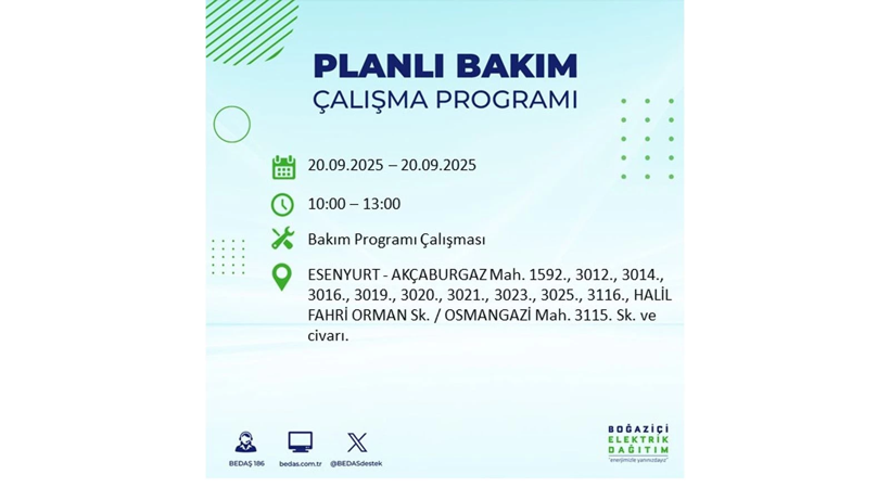 O ilçemizde kesinti 10 saat sürecek! 20 Eylül elektrik kesintileri - Resim: 14