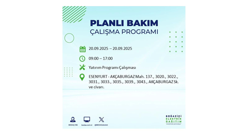 O ilçemizde kesinti 10 saat sürecek! 20 Eylül elektrik kesintileri - Resim: 16