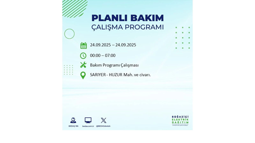 24 Eylül’de İstanbul’da büyük elektrik kesintisi! 24 ilçe listede - Resim: 73
