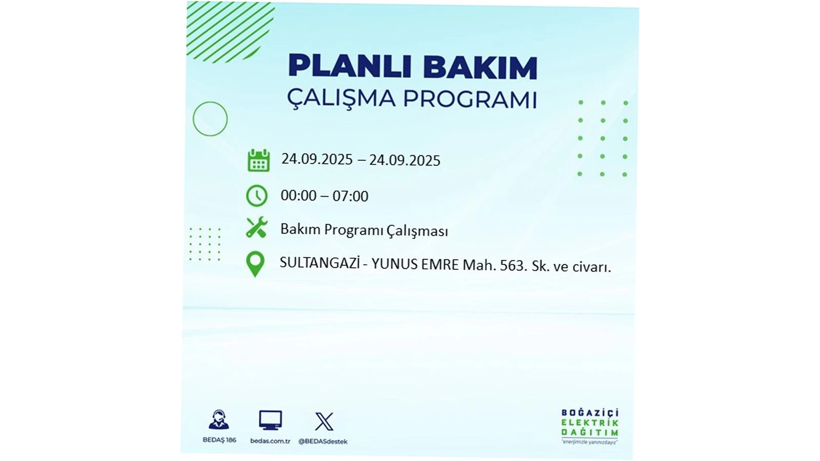 24 Eylül’de İstanbul’da büyük elektrik kesintisi! 24 ilçe listede - Resim: 90