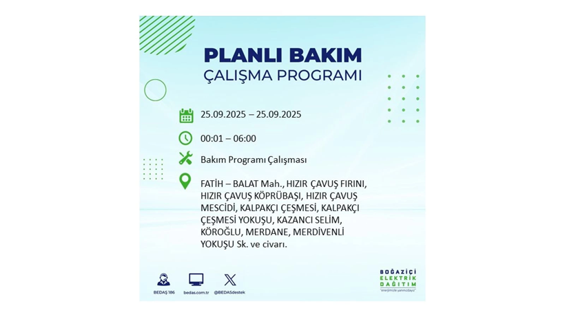 BEDAŞ duyurdu! Elektrik kesintisi saatler sürecek: 25 Eylül İstanbul elektrik kesintisi - Resim: 38