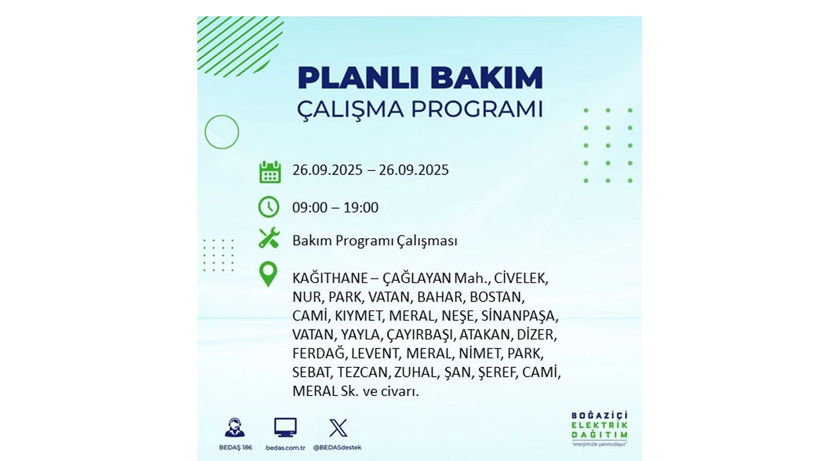 Elektrik kesintisi 9 saat sürecek: 26 Eylül İstanbul elektrik kesintisi - Resim: 57