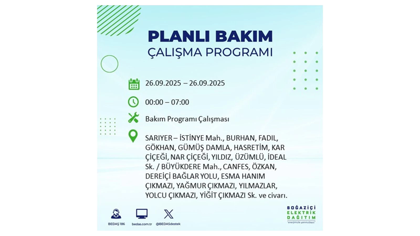 Elektrik kesintisi 9 saat sürecek: 26 Eylül İstanbul elektrik kesintisi - Resim: 69