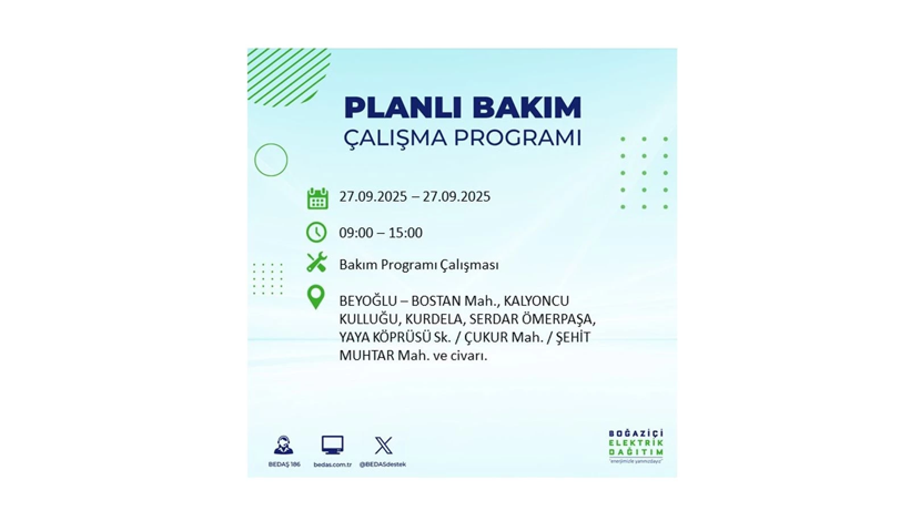 Elektrik kesintisinin olacağı ilçeler belli oldu: 27 Eylül elektrik kesintileri - Resim: 14