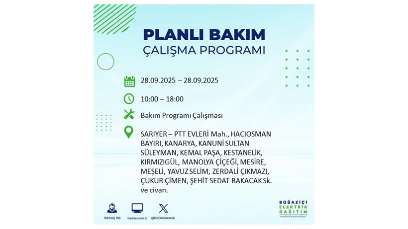 Uzun süreli elektrik kesintisi geliyor: 28 Eylül İstanbul elektrik kesintisi - Resim: 16