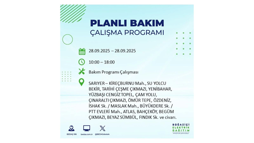 Uzun süreli elektrik kesintisi geliyor: 28 Eylül İstanbul elektrik kesintisi - Resim: 9