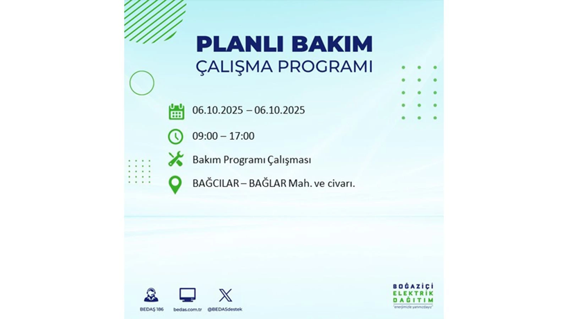 BEDAŞ saat vererek uyardı! İstanbul’da elektrik kesintisi! 6 Ekim elektrikler ne zaman gelecek? - Resim: 7