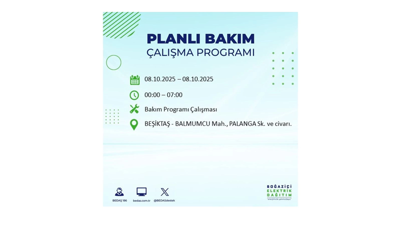 ⚠️ BEDAŞ saat vererek uyardı! İstanbul’da elektrikler ne zaman gelecek? 8 Ekim elektrik kesinti listesi - Resim: 20