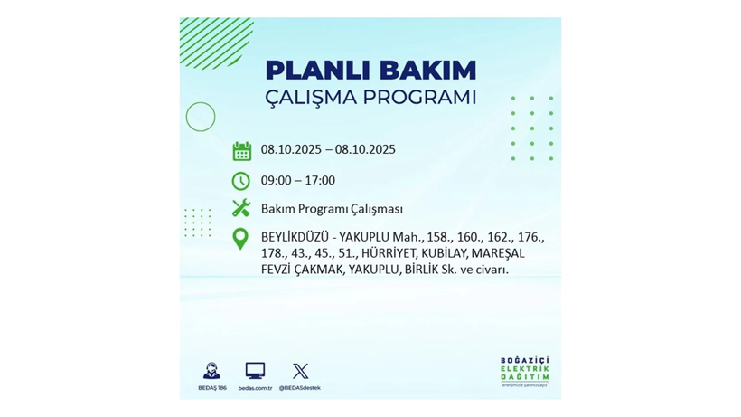 ⚠️ BEDAŞ saat vererek uyardı! İstanbul’da elektrikler ne zaman gelecek? 8 Ekim elektrik kesinti listesi - Resim: 22