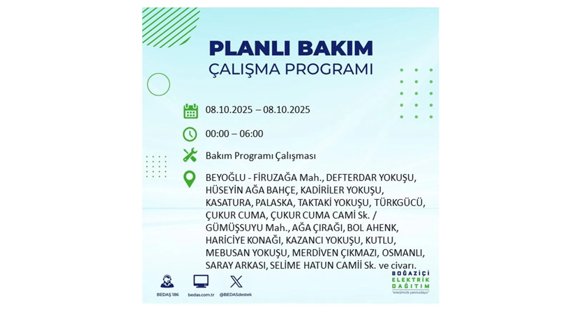 ⚠️ BEDAŞ saat vererek uyardı! İstanbul’da elektrikler ne zaman gelecek? 8 Ekim elektrik kesinti listesi - Resim: 25