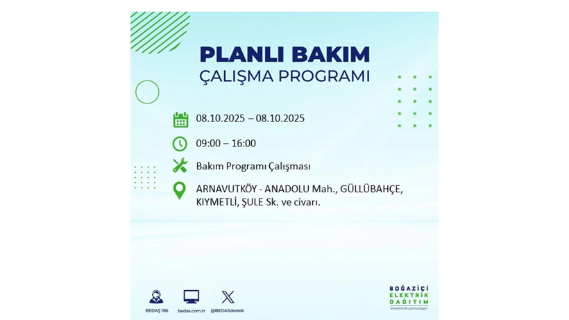 ⚠️ BEDAŞ saat vererek uyardı! İstanbul’da elektrikler ne zaman gelecek? 8 Ekim elektrik kesinti listesi - Resim: 3