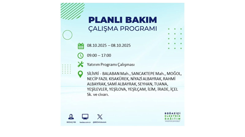 ⚠️ BEDAŞ saat vererek uyardı! İstanbul’da elektrikler ne zaman gelecek? 8 Ekim elektrik kesinti listesi - Resim: 59