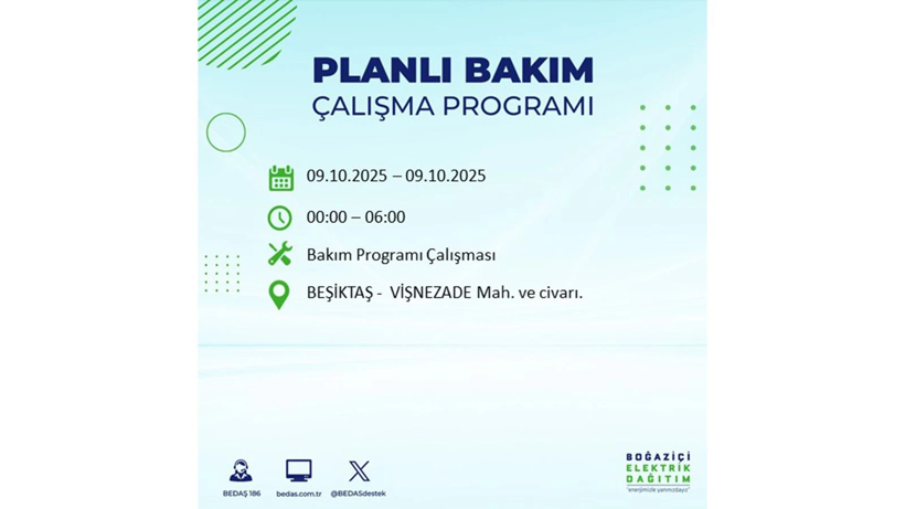 BEDAŞ saat vererek uyardı! İstanbul’da elektrik kesintisi! 9 Ekim elektrikler ne zaman gelecek? - Resim: 28