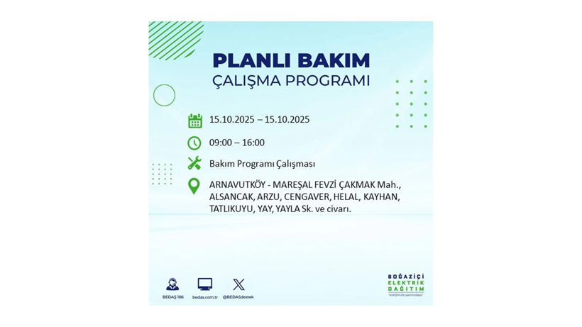 15 Ekim’de dikkat! İstanbul’da elektriklerin kesileceği ilçeler belli oldu - Resim: 4