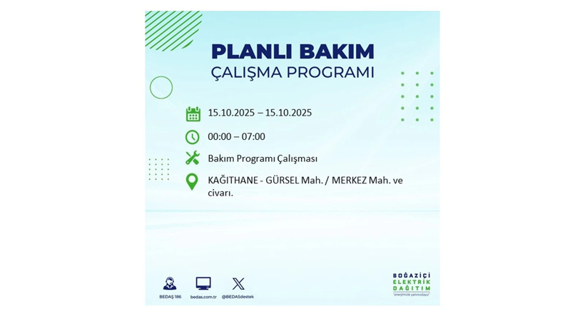 15 Ekim’de dikkat! İstanbul’da elektriklerin kesileceği ilçeler belli oldu - Resim: 60