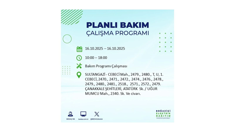 BEDAŞ saat vererek uyardı! İstanbul’da elektrik kesintisi! 16 Ekim elektrikler ne zaman gelecek? - Resim: 96