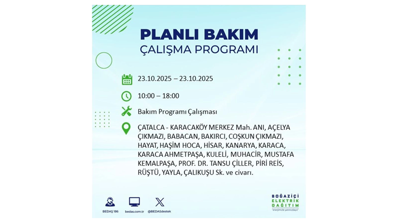 İstanbul’da elektrikler ne zaman gelecek? 23 Ekim kesinti listesi ilçelere göre açıklandı - Resim: 37