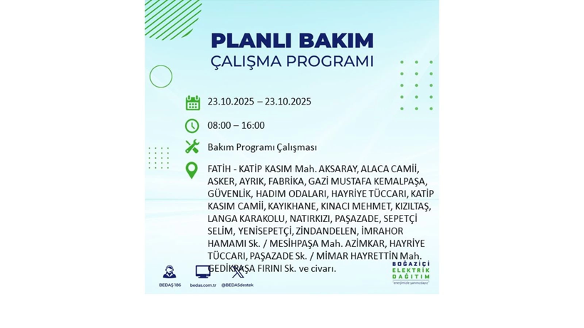 İstanbul’da elektrikler ne zaman gelecek? 23 Ekim kesinti listesi ilçelere göre açıklandı - Resim: 57