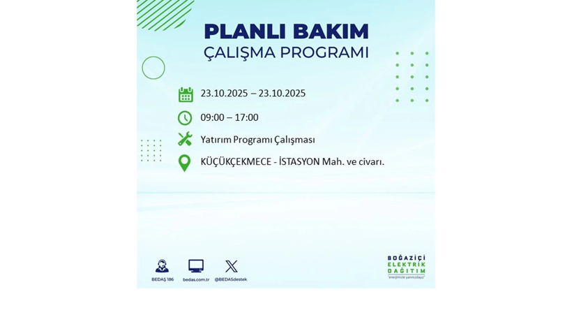İstanbul’da elektrikler ne zaman gelecek? 23 Ekim kesinti listesi ilçelere göre açıklandı - Resim: 82