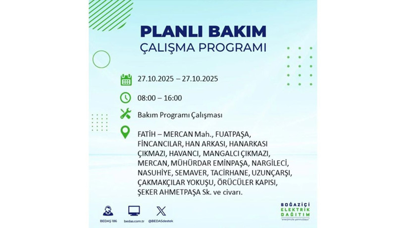 İstanbul dikkat! Bedaş'tan 27 Ekim için 'büyük kesinti' uyarısı! İşte o ilçeler - Resim: 72