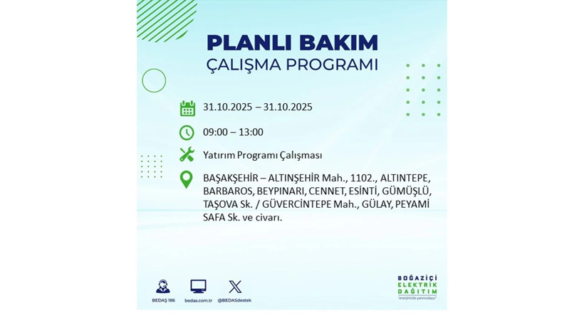 Elektrik kesintisi saatler sürecek: 31 Ekim Cuma elektrik kesintileri - Resim: 16