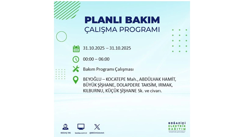 Elektrik kesintisi saatler sürecek: 31 Ekim Cuma elektrik kesintileri - Resim: 25