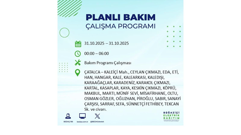 Elektrik kesintisi saatler sürecek: 31 Ekim Cuma elektrik kesintileri - Resim: 32