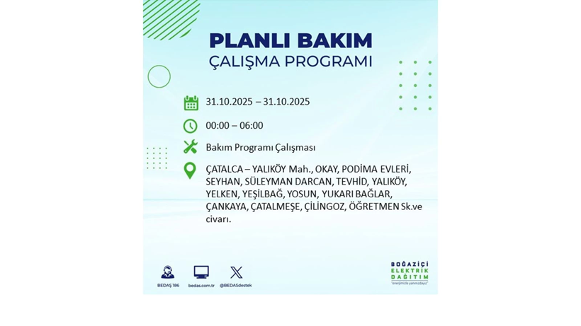 Elektrik kesintisi saatler sürecek: 31 Ekim Cuma elektrik kesintileri - Resim: 37