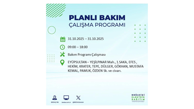 Elektrik kesintisi saatler sürecek: 31 Ekim Cuma elektrik kesintileri - Resim: 47