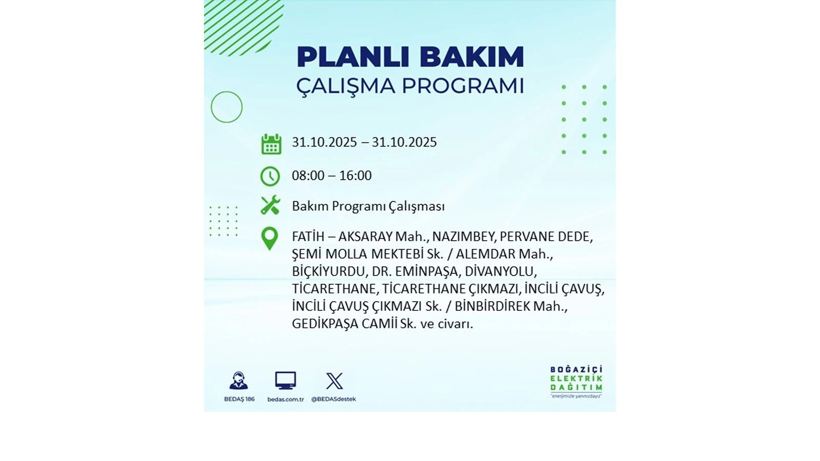 Elektrik kesintisi saatler sürecek: 31 Ekim Cuma elektrik kesintileri - Resim: 50